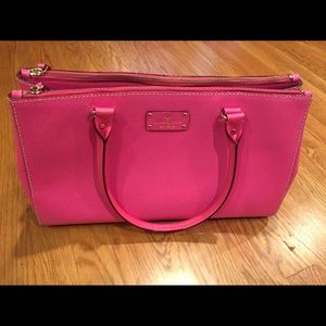 Kate spade bright pink tote bag